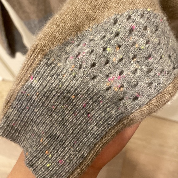 white + warren colorwork oversized gray neon colours knit sweater cashmere - Picture 11 of 16